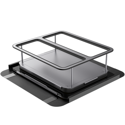 Floating tray